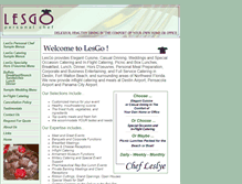 Tablet Screenshot of lesgopersonalchef.com